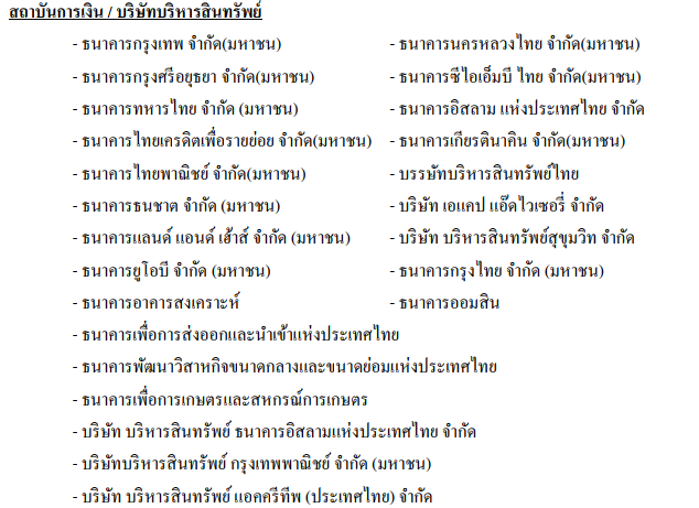 สถาบันการเงิน